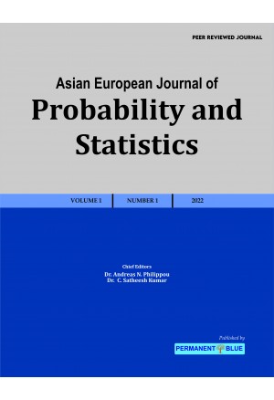 Asian European Journal of Probability and Statistics